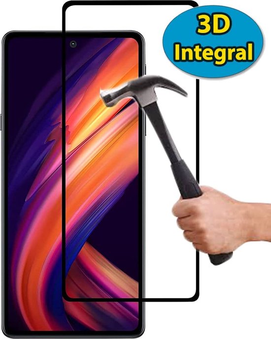 Full Cover Screenprotector - Geschikt voor Motorola Moto Edge 30 Pro - 9H Glas (1-Pack)