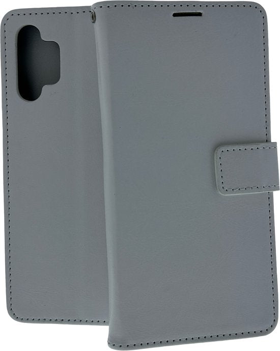 Samsung Galaxy A32 4G Hoesjes – Portemonnee Book Case – Pasjeshouder – Magneetsluiting – Wit-Ilumina Benelux