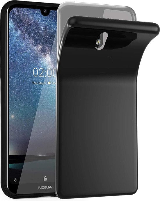 Nokia 2.2 Hoesjes – Siliconen Backcover – Soft Silicone – Zwart-Ilumina Benelux