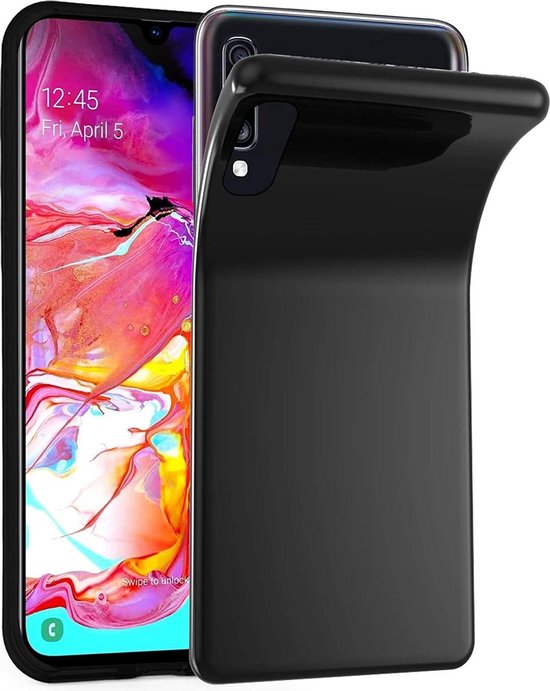 Samsung Galaxy A70/A70S Hoesjes – Siliconen Backcover – Flexibel – Schokbestendig – Zwart-Ilumina Benelux