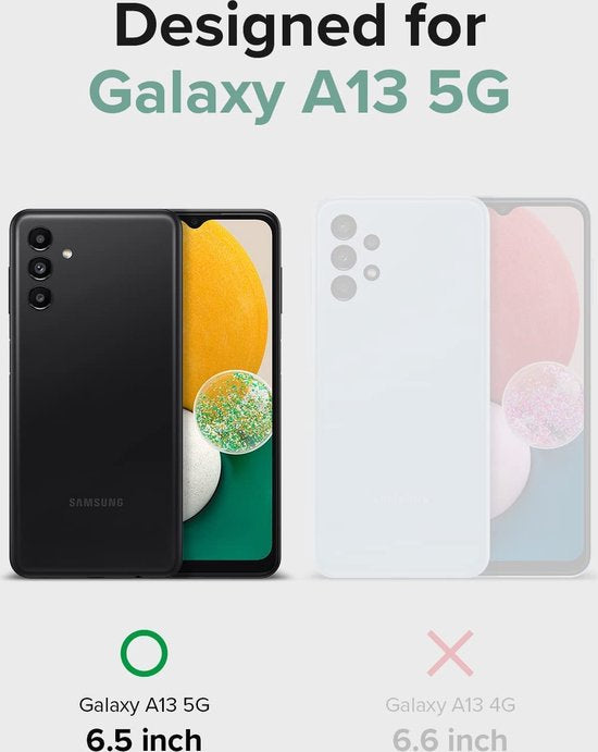 Soft Back Cover Hoesje Geschikt voor: Samsung Galaxy A13 5G / A04s Silicone Transparant + 3X Screenprotector