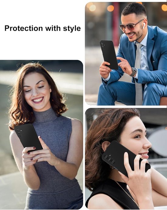 Liquid Silicone hoesje Geschikt voor: Samsung Galaxy A24 4G & 5G Soft Touch Flexible - Blauw