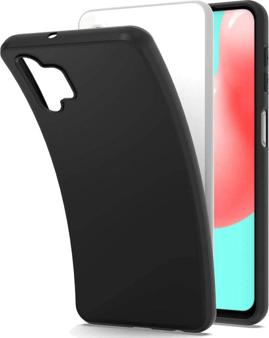 Samsung Galaxy A32 5G Hoesjes – Siliconen Backcover – Flexibel – Schokbestendig – Zwart-Ilumina Benelux