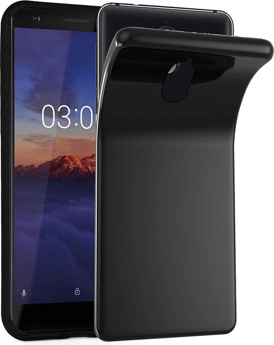 Nokia 3.1 Hoesjes – Siliconen Backcover – Soft Silicone – Zwart-Ilumina Benelux