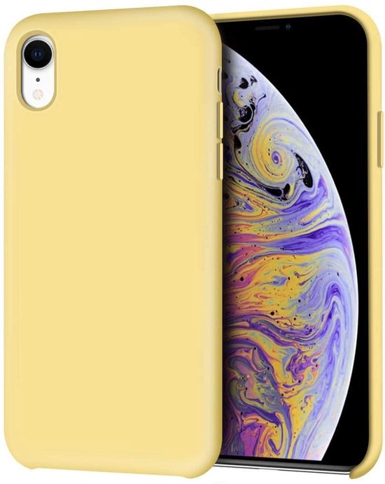 iPhone XR Hoesjes – Siliconen Backcover – Schokbestendig – Geel-Ilumina Benelux