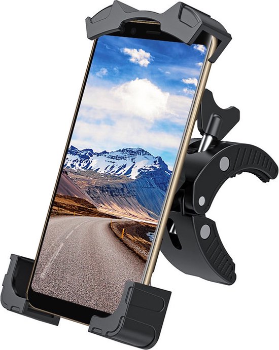 Telefoonhouder fiets & motor – Universele stuurhouder – 360° draaibaar – Voor 4.7-6.8 inch smartphones – Zwart-Ilumina Benelux