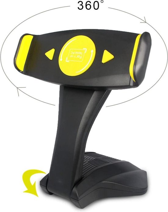 Tablethouder bureau – 360° draaibaar & verstelbaar – Antislip ergonomische standaard – 7-15 inch – Zwart-Tablethouder-Ilumina Benelux
