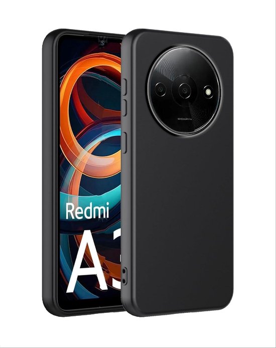 Xiaomi Redmi A3 Hoesjes – Siliconen Backcover – Soft Grip – Schokbestendig – Zwart-Ilumina Benelux