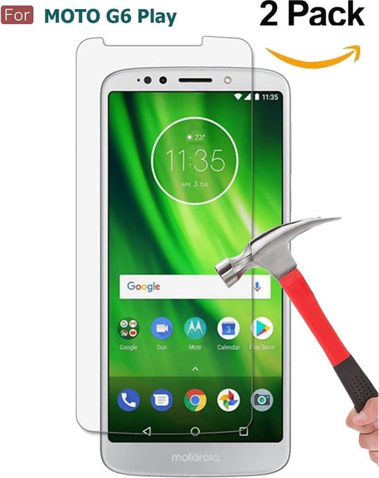 Screenprotector - Geschikt voor Motorola Moto G6 Play - 9H Glas (1-Pack)