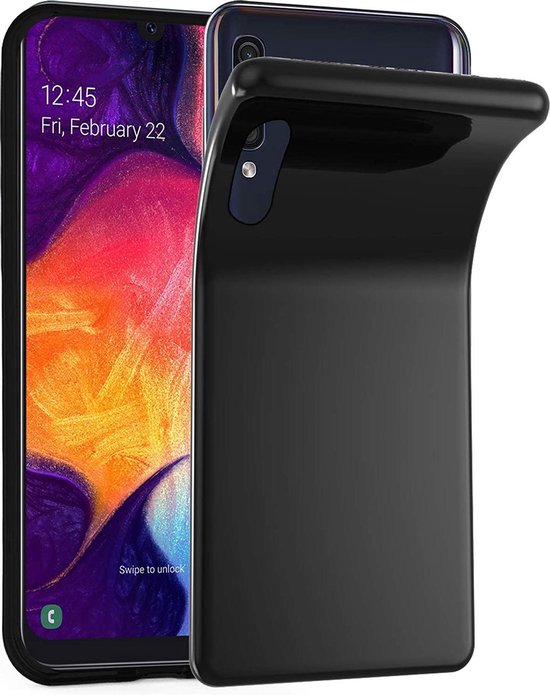 Samsung Galaxy A50 Hoesjes – Siliconen Backcover – Flexibel – Schokbestendig – Zwart-Ilumina Benelux