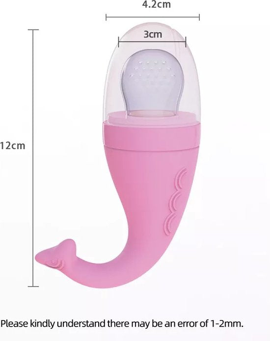 Fruitspeen Baby – Siliconen Fruitzuiger & Bijtring – Voorkomt Verstikking – BPA-vrij – Blauw-Ilumina Benelux