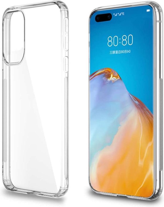 Huawei P40 Hoesjes – Siliconen Backcover – Transparant – Flexibel – Anti Kras-Ilumina Benelux