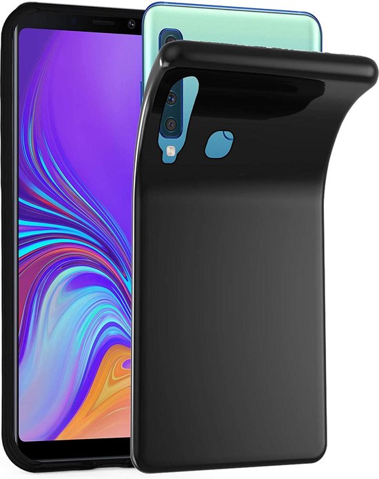 Samsung Galaxy A9 2018 Hoesjes – Siliconen Backcover – Flexibel – Schokbestendig – Zwart-Ilumina Benelux