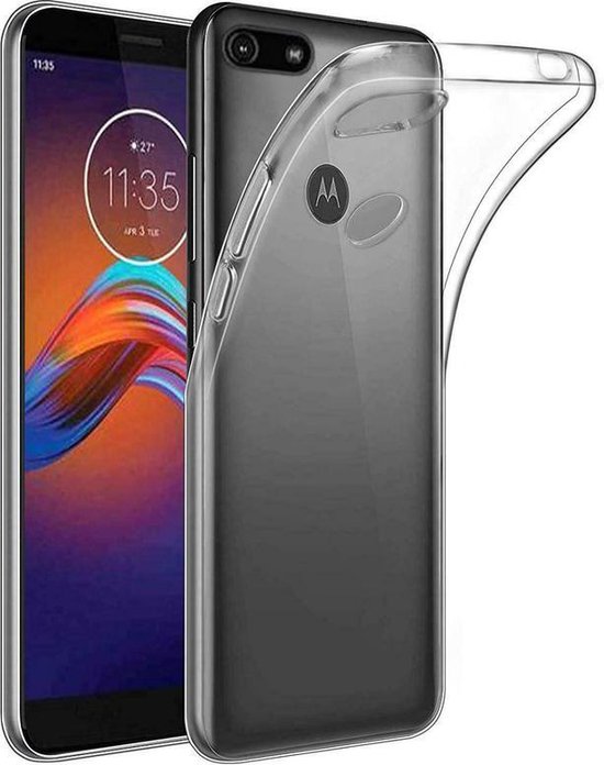 Motorola Moto E6 Play Hoesjes – Transparante TPU Siliconen Backcover – Soft Case – Inclusief 3x Screenprotector-Ilumina Benelux