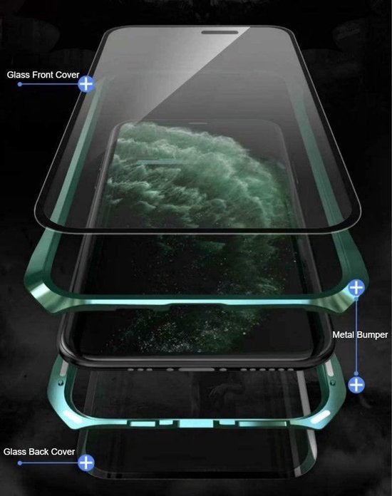 Samsung Galaxy A22 Hoesjes – Magnetische Bookcase – Volledige Bescherming – Screenprotector Voor & Achter – Zwart-Ilumina Benelux