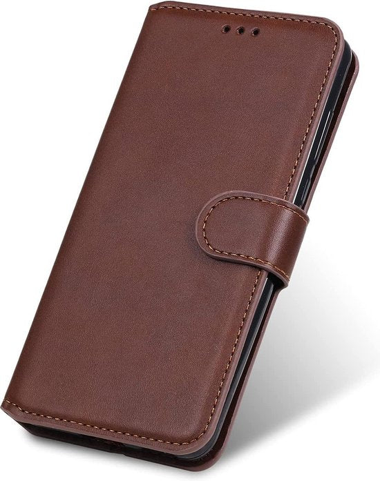 Oppo Find X3 Neo Hoesjes – Bookcase Portemonnee Hoes – Pasjeshouder – Magneetsluiting – Bruin-Ilumina Benelux