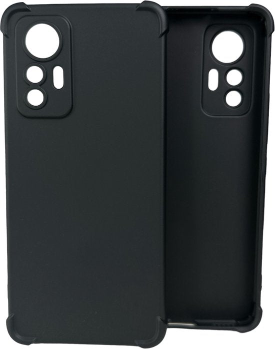 Xiaomi 12 Lite Hoesjes – Soft TPU Siliconen Backcover – Schokbestendig – Zwart-Ilumina Benelux