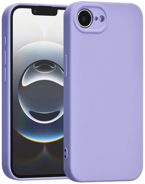 iPhone 16E Hoesjes – Liquid Siliconen Backcover – Soft Touch – Schokbestendig – Lila-Ilumina Benelux