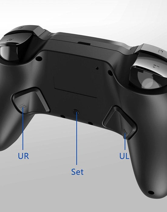 Bluetooth Controller – Geschikt voor PS4 Slim/Pro & PC – Draadloze Gamepad – 6-assige Gyro – RGB – Zwart-Ilumina Benelux