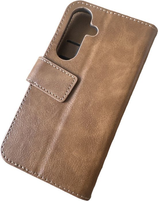 Samsung Galaxy A04 Hoesjes – Portemonnee Hoes – 9 Pasjesvakken – Multi Storage Wallet – Bruin-Ilumina Benelux