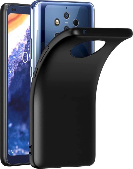 Nokia 9 PureView Hoesjes – Siliconen Backcover – Soft Silicone – Schokbestendig – Zwart-Ilumina Benelux
