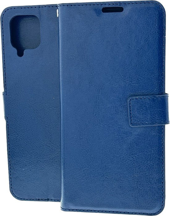 Samsung Galaxy A42 5G Hoesjes – Portemonnee Hoes – Bookcase – Pasjeshouder – Blauw-Ilumina Benelux