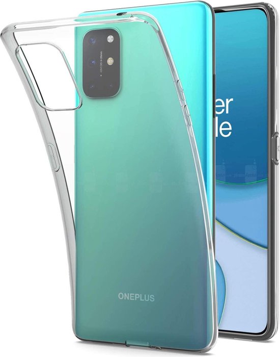 OnePlus 8T Hoesjes – Transparante TPU Siliconen Backcover – Soft Case – Inclusief 3x Screenprotector-Ilumina Benelux