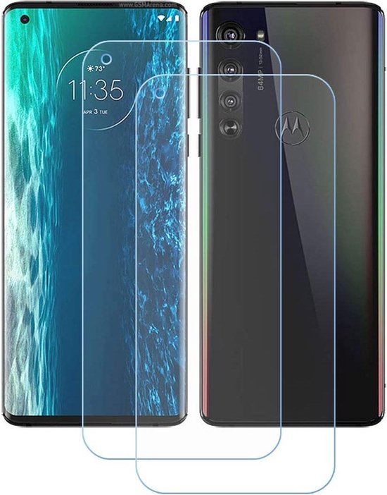 Screenprotector - Geschikt voor Motorola Moto Edge Plus - 9H Glas (2-Pack)