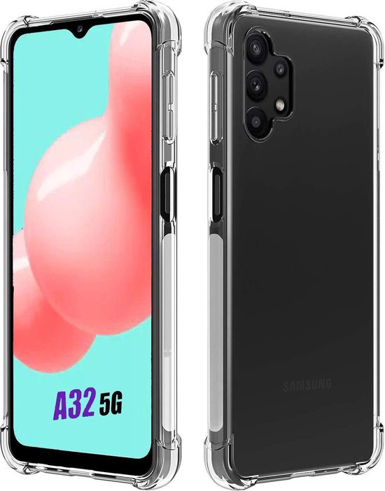 Samsung Galaxy A32 5G Hoesjes – Transparante Siliconen Backcover – Flexibel – Schokbestendig-Ilumina Benelux