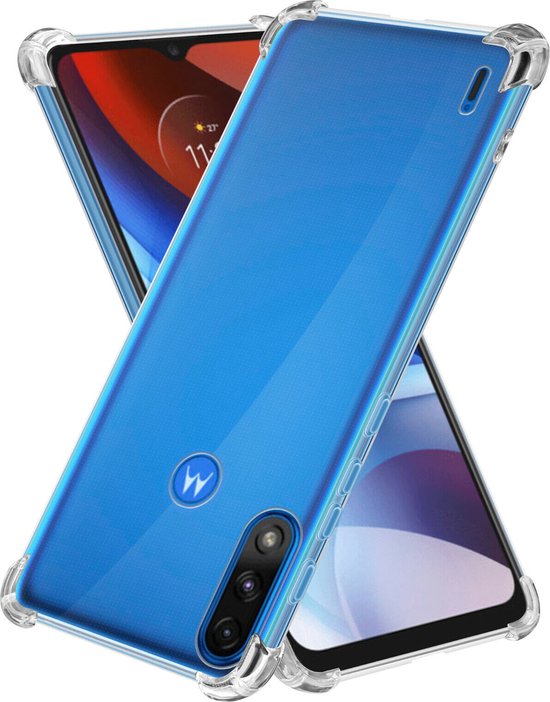 Motorola Moto E7i Power Hoesjes – Soft TPU Siliconen Backcover – Schokbestendig – Transparant-Ilumina Benelux