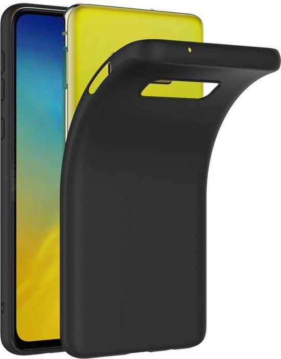 Samsung Galaxy S10e Hoesjes – Siliconen Backcover – Soft Touch – Schokbestendig – Zwart-Ilumina Benelux