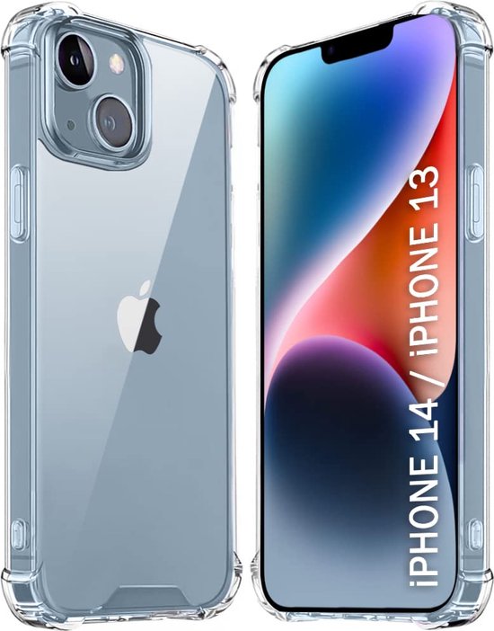 iPhone 14 Hoesjes – Crystal Clear Backcover – Schokbestendig – Transparant-Ilumina Benelux