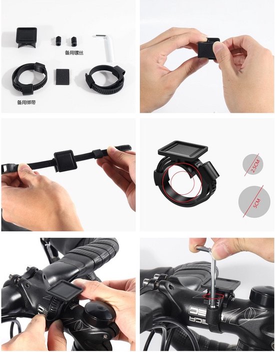 Telefoonhouder fiets – Waterdichte stuurtas – Voor mountainbike – Touchscreen venster – Zwart-Ilumina Benelux