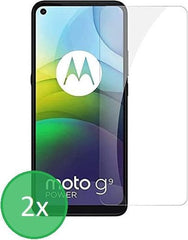 Screenprotector – Geschikt voor Motorola Moto G9 Power – Gehard Glas 9H – Anti-kras – 2-Pack – Transparant