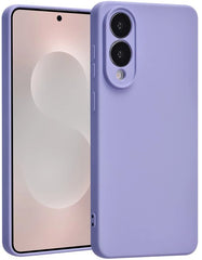 Samsung Galaxy S25 Edge Hoesjes – Liquid Siliconen Backcover – Schokbestendig – Soft Touch – Lila