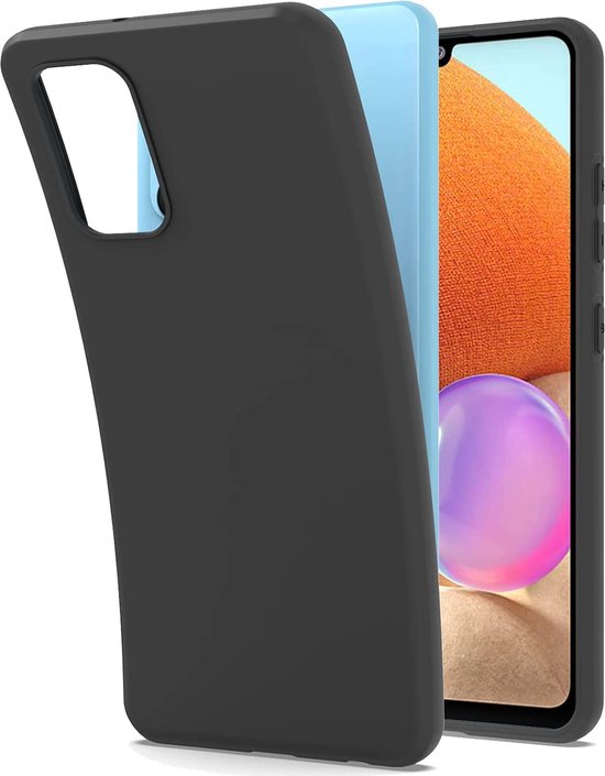 Samsung Galaxy A32 4G Hoesjes – Siliconen Backcover – Flexibel – Schokbestendig – Zwart-Ilumina Benelux