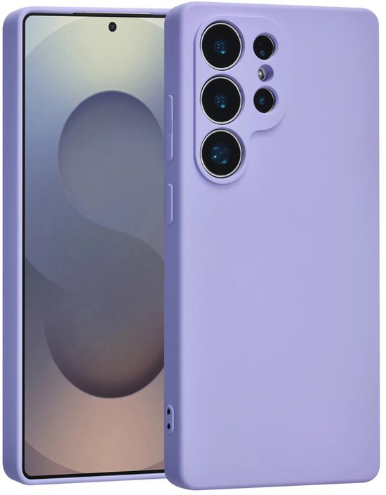 Samsung Galaxy S25 Ultra Hoesjes – Liquid Siliconen Backcover – Schokbestendig – Soft Touch – Lila-Ilumina Benelux