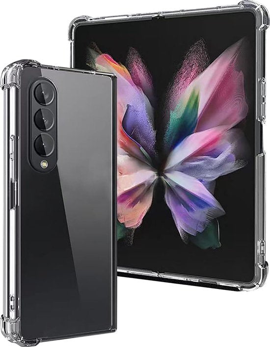 Samsung Galaxy Z Fold 4 Hoesjes – Siliconen Backcover – Schokbestendig – Transparant-Ilumina Benelux