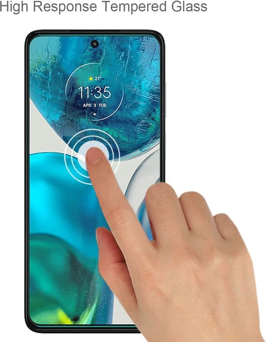 Screenprotector – Geschikt voor Motorola Moto G52 / G82 – Gehard Glas 9H – Anti-kras – 1-Pack – Transparant