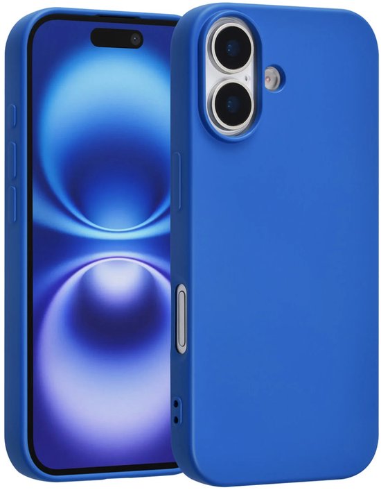 iPhone 17 Hoesjes – Liquid Siliconen Backcover – Soft Touch – Diepblauw-Ilumina Benelux