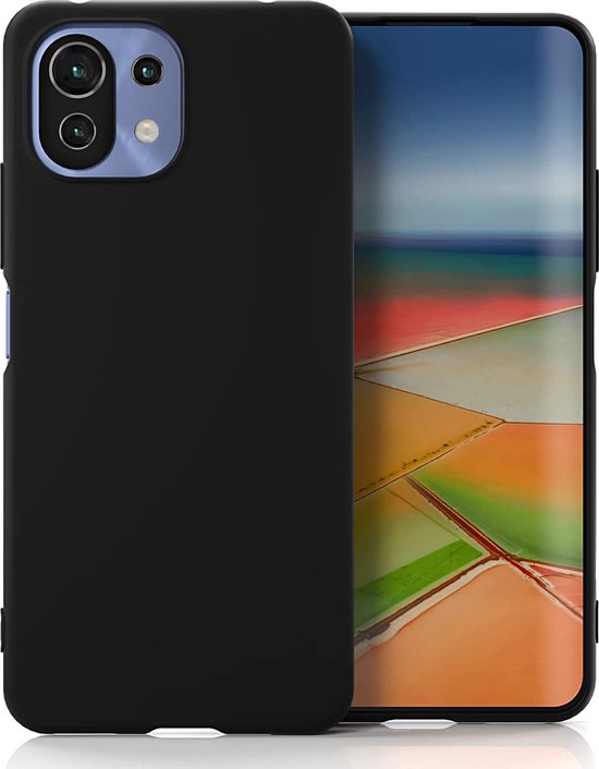 Xiaomi Mi 11 Lite 4G/5G Hoesjes – Siliconen Backcover – Schokbestendig – Zwart-Ilumina Benelux