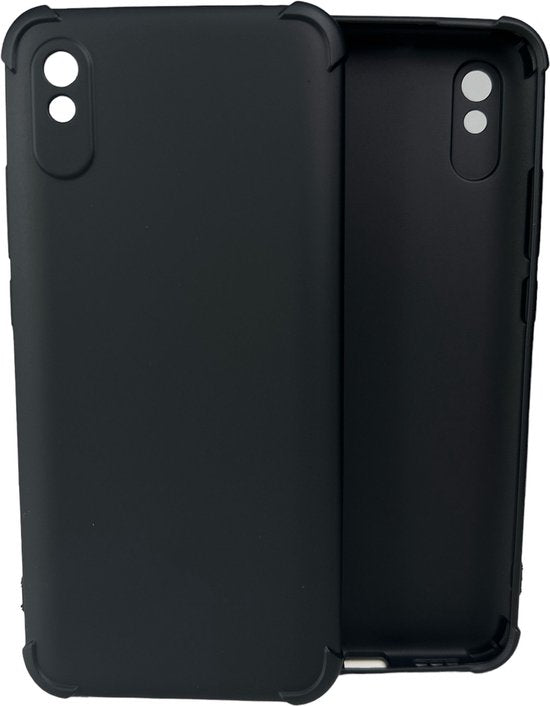 Xiaomi Redmi 9A Hoesjes – Soft TPU Siliconen Backcover – Schokbestendig – Zwart-Ilumina Benelux