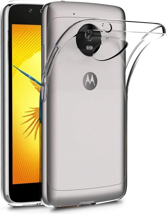 Motorola Moto G5 Plus Hoesjes – Soft TPU Siliconen Backcover – Schokbestendig – Transparant-Ilumina Benelux