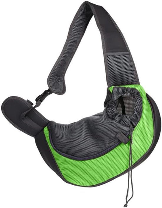 Hondendraagtas – Schoudertas & Reistas – Maat L – Stoffen Hondentas voor Hond en Kat – Groen-Ilumina Benelux