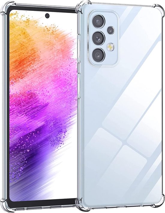 Samsung Galaxy A73 5G Hoesjes – Siliconen Backcover – Schokbestendig – Transparant-Ilumina Benelux