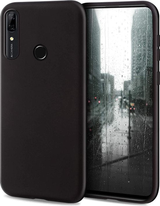 Huawei P Smart Z Hoesjes – Siliconen Backcover – Soft Silicone – Schokbestendig – Zwart-Ilumina Benelux