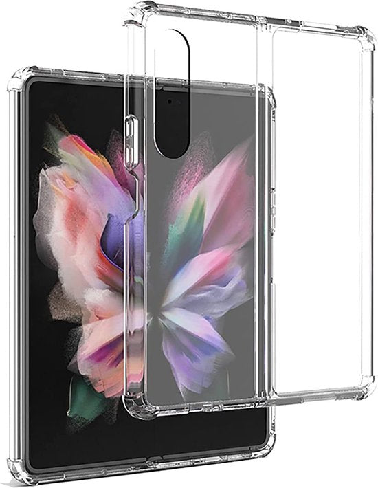Samsung Galaxy Z Fold4 Hoesjes – Siliconen Backcover – Schokbestendig – Transparant-Ilumina Benelux