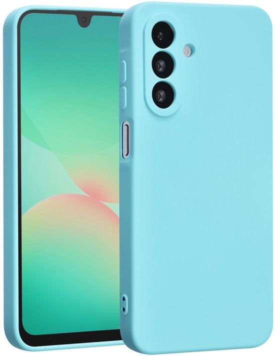 Samsung Galaxy A16 Hoesjes – Liquid Siliconen Backcover – Schokbestendig – Soft Touch – Koraalblauw-Ilumina Benelux