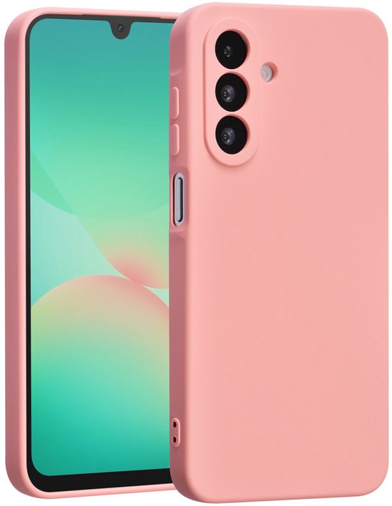 Shockproof Backcover - Liquid Silicone Soft Hoesje - Geschikt voor: Samsung Galaxy A26 / Samsung Galaxy A17 5G - ZalmRoze