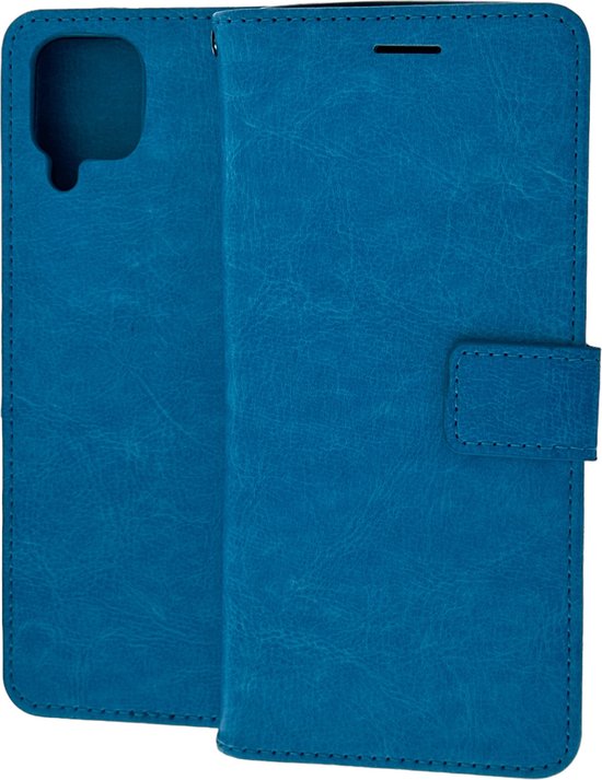 Samsung Galaxy A22 4G & M22 Hoesjes – Portemonnee Book Case – Pasjeshouder – Magneetsluiting – Turquoise-Ilumina Benelux